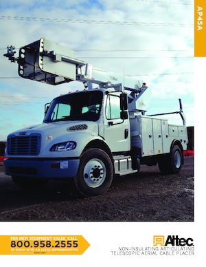 ट्रक माउंटेड टेलीस्कोपिक बूम लिफ्ट Altec AP45A Single