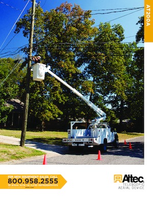 ट्रक माउंटेड टेलीस्कोपिक बूम लिफ्ट Altec AT200A