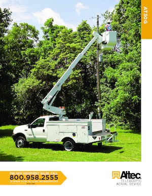 ट्रक माउंटेड टेलीस्कोपिक बूम लिफ्ट Altec AT30G 