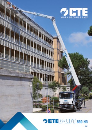 ट्रक माउंटेड टेलीस्कोपिक बूम लिफ्ट CTE B-Lift 390 HR