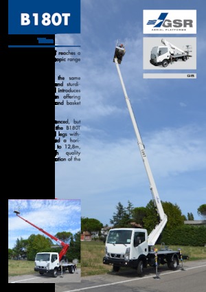 ट्रक माउंटेड टेलीस्कोपिक बूम लिफ्ट GSR B180T Compact VV