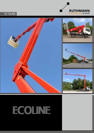 ट्रक माउंटेड टेलीस्कोपिक बूम लिफ्ट Ruthmann ECOLINE 180