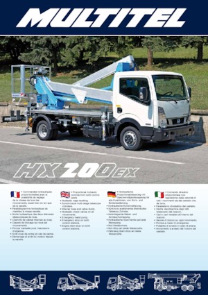 ट्रेलर माउंटेड आर्टिकुलेटिंग बूम लिफ्ट Multitel HX 200 EX