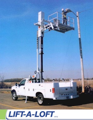 ट्रक माउंटेड टेलीस्कोपिक बूम लिफ्ट Lift-A-Loft IM24 - SPL