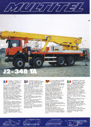 ट्रक माउंटेड टेलीस्कोपिक बूम लिफ्ट Multitel J 2-348 TA