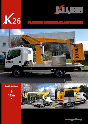 ट्रक माउंटेड टेलीस्कोपिक बूम लिफ्ट Klubb K26