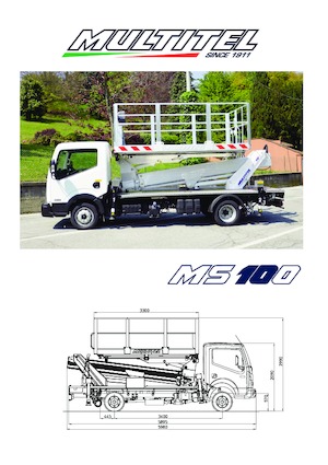 ट्रक माउंटेड टेलीस्कोपिक बूम लिफ्ट Multitel MS 100 