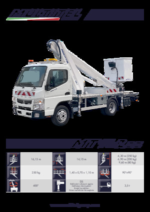ट्रक माउंटेड टेलीस्कोपिक बूम लिफ्ट Multitel MT 162 DS