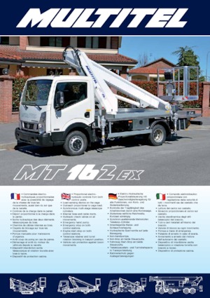 ट्रक माउंटेड टेलीस्कोपिक बूम लिफ्ट Multitel MT 162 EX