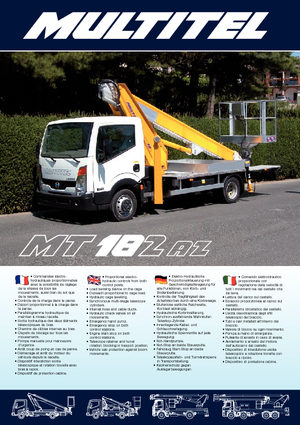 ट्रक माउंटेड टेलीस्कोपिक बूम लिफ्ट Multitel MT 182 Alu/AZ