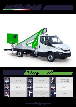 ट्रक माउंटेड टेलीस्कोपिक बूम लिफ्ट Multitel MT 182 EX Hybrid