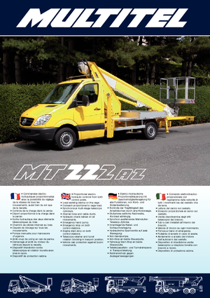 ट्रक माउंटेड टेलीस्कोपिक बूम लिफ्ट Multitel MT 222 AZ