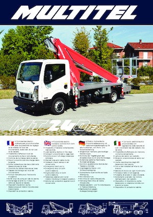 ट्रक माउंटेड टेलीस्कोपिक बूम लिफ्ट Multitel MT 240 EX