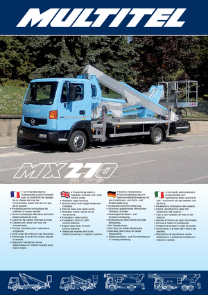 ट्रक माउंटेड टेलीस्कोपिक बूम लिफ्ट Multitel MX 270