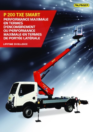 ट्रक माउंटेड टेलीस्कोपिक बूम लिफ्ट Palfinger P 200 TXE