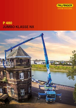 ट्रक माउंटेड टेलीस्कोपिक बूम लिफ्ट Palfinger P 480