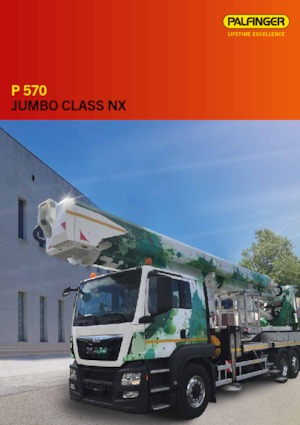 ट्रक माउंटेड टेलीस्कोपिक बूम लिफ्ट Palfinger P 570