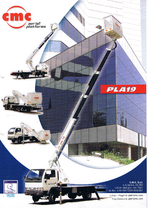ट्रक माउंटेड टेलीस्कोपिक बूम लिफ्ट CMC PLA 19