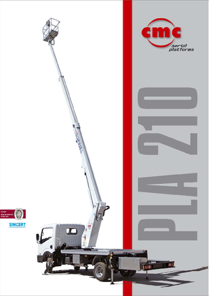 ट्रक माउंटेड टेलीस्कोपिक बूम लिफ्ट CMC PLA 210