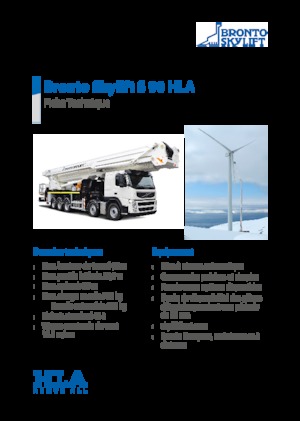 ट्रक माउंटेड टेलीस्कोपिक बूम लिफ्ट Bronto Skylift S 90 HLA