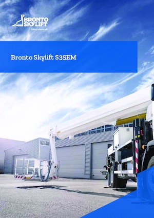 ट्रक माउंटेड टेलीस्कोपिक बूम लिफ्ट Bronto Skylift S35EM