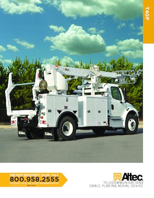 ट्रक माउंटेड टेलीस्कोपिक बूम लिफ्ट Altec T40P