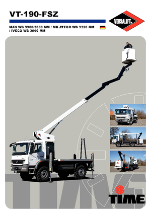 ट्रक माउंटेड टेलीस्कोपिक बूम लिफ्ट Versalift VT-190-FSZ