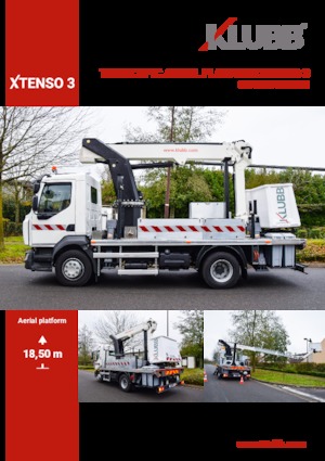 ट्रक माउंटेड टेलीस्कोपिक बूम लिफ्ट Klubb Xtenso 3