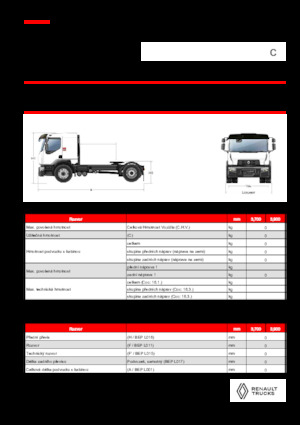 ट्रक ट्रैक्टर - ट्रैक्टर यूनिट Renault C CAB2300 460 4X2 T E6