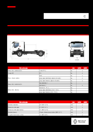 ट्रक ट्रैक्टर - ट्रैक्टर यूनिट Renault C CAB2300 460 4X2 T E6