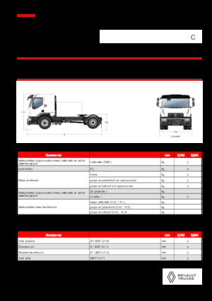 ट्रक ट्रैक्टर - ट्रैक्टर यूनिट Renault C CAB2300 460 4X2 T E6