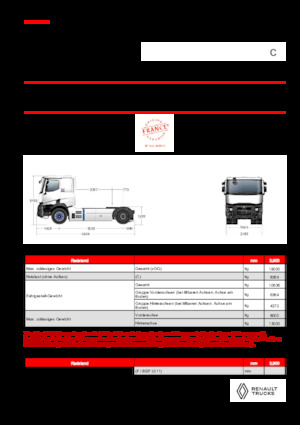 ट्रक ट्रैक्टर - ट्रैक्टर यूनिट Renault E-TECH C - T4x2 OFF ROAD