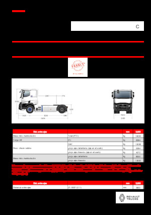 ट्रक ट्रैक्टर - ट्रैक्टर यूनिट Renault E-TECH C - T4x2 OFF ROAD