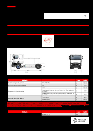 ट्रक ट्रैक्टर - ट्रैक्टर यूनिट Renault E-TECH C - T4x2 OFF ROAD