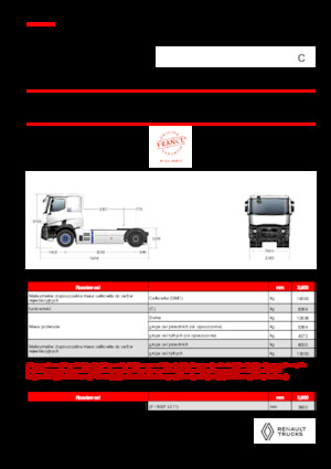 ट्रक ट्रैक्टर - ट्रैक्टर यूनिट Renault E-TECH C - T4x2 OFF ROAD