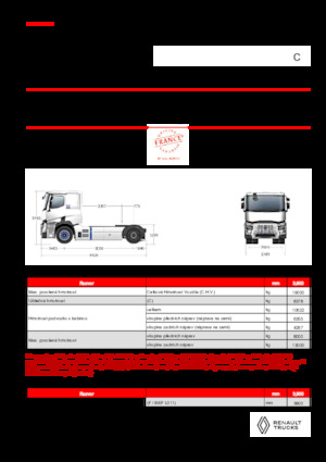 ट्रक ट्रैक्टर - ट्रैक्टर यूनिट Renault E-TECH C - T4x2 ROAD