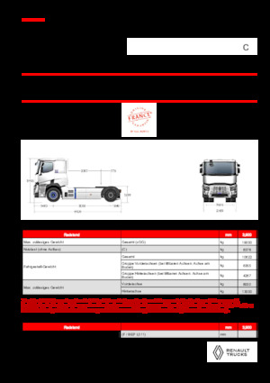 ट्रक ट्रैक्टर - ट्रैक्टर यूनिट Renault E-TECH C - T4x2 ROAD