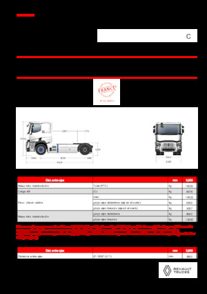 ट्रक ट्रैक्टर - ट्रैक्टर यूनिट Renault E-TECH C - T4x2 ROAD