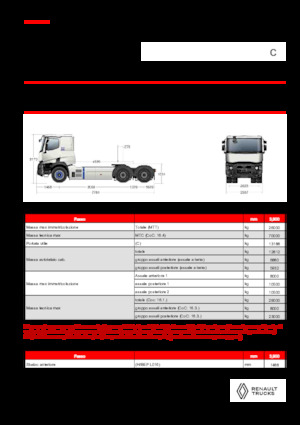 ट्रक ट्रैक्टर - ट्रैक्टर यूनिट Renault E-TECH C - T6x4 OFF ROAD