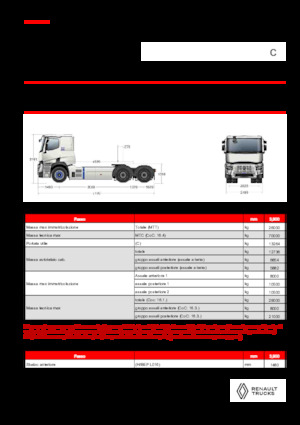 ट्रक ट्रैक्टर - ट्रैक्टर यूनिट Renault E-TECH C - T6x4 ROAD