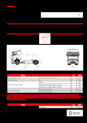 ट्रक ट्रैक्टर - ट्रैक्टर यूनिट Renault E-TECH T - T4x2
