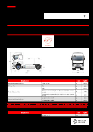 ट्रक ट्रैक्टर - ट्रैक्टर यूनिट Renault E-TECH T - T4x2