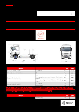 ट्रक ट्रैक्टर - ट्रैक्टर यूनिट Renault E-TECH T - T4x2