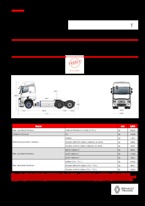 ट्रक ट्रैक्टर - ट्रैक्टर यूनिट Renault E-TECH T - T6x2 TAG