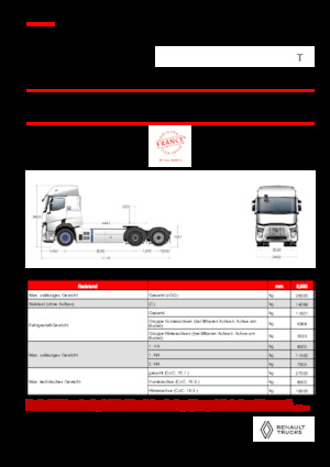 ट्रक ट्रैक्टर - ट्रैक्टर यूनिट Renault E-TECH T - T6x2 TAG
