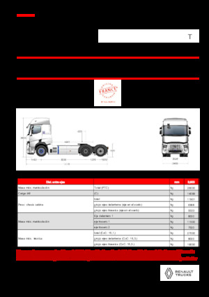 ट्रक ट्रैक्टर - ट्रैक्टर यूनिट Renault E-TECH T - T6x2 TAG