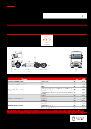 ट्रक ट्रैक्टर - ट्रैक्टर यूनिट Renault E-TECH T - T6x2 TAG