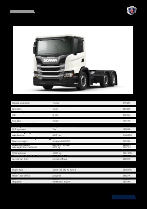 ट्रक ट्रैक्टर - ट्रैक्टर यूनिट Scania G 280 A6x2/4NA