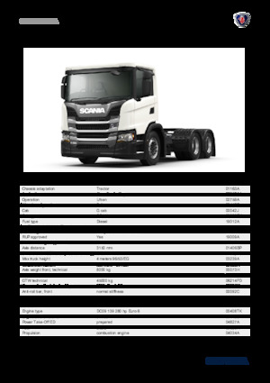 ट्रक ट्रैक्टर - ट्रैक्टर यूनिट Scania G 280 A6x4NA