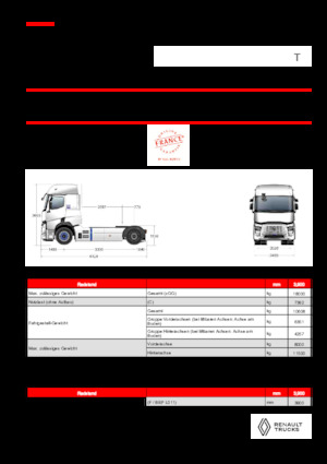 ट्रक ट्रैक्टर - ट्रैक्टर यूनिट Renault RT E-TECH T - T4x2